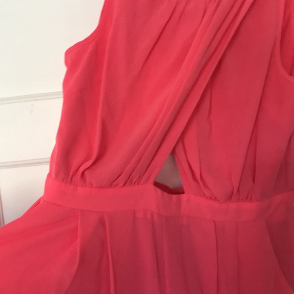 Coral pant suit romper - worse once perfect spring statement piece - Picture 2 of 6